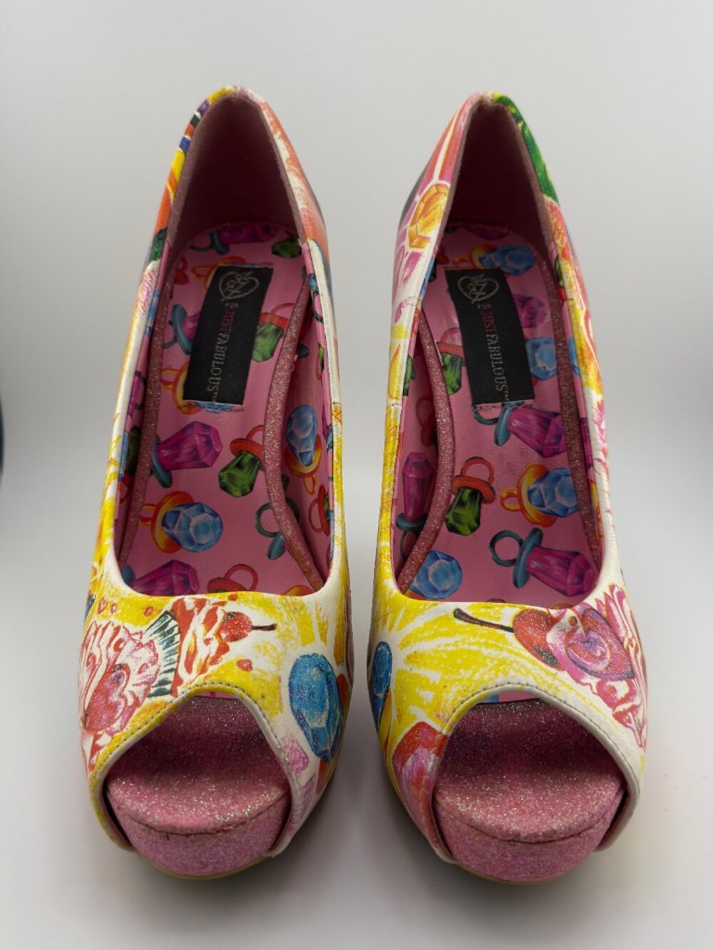 Iron Fist Latisha Wood Sweets for my Sweet Candy Skull High Heels Women (Size 9) - Picture 5 of 6
